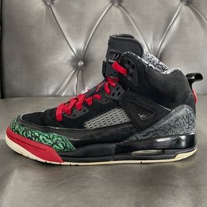 AIR JORDAN SPIZIKE GS 'BLACK VARSITY RED' 2017
